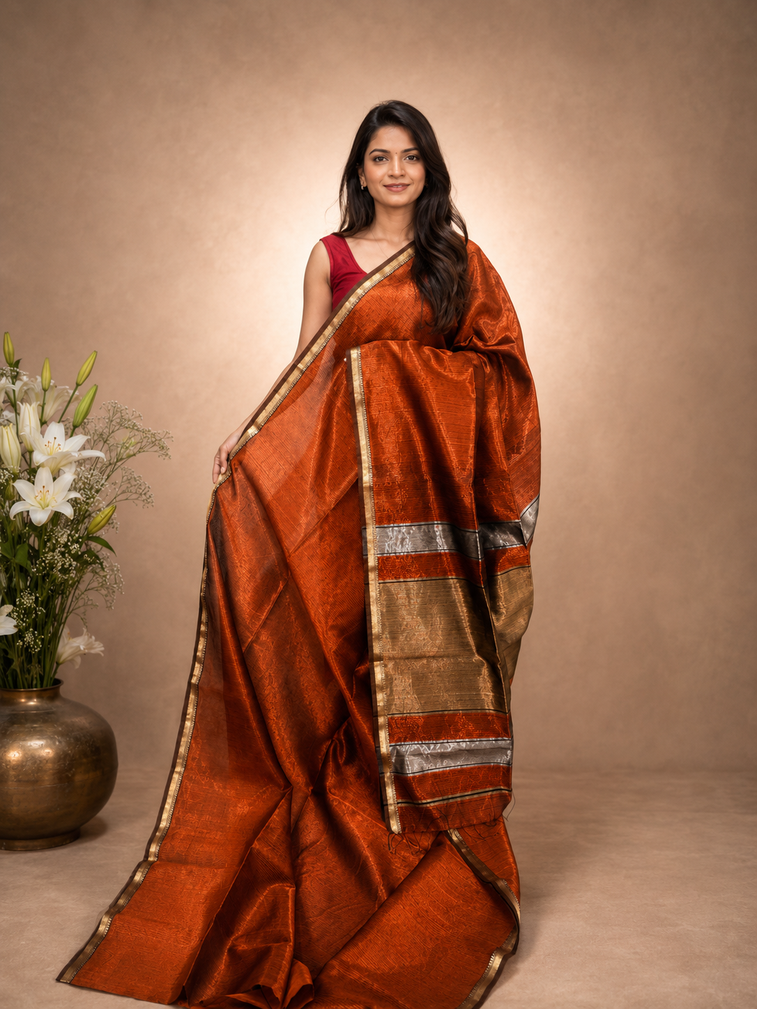 Maheshwari Silk Saree