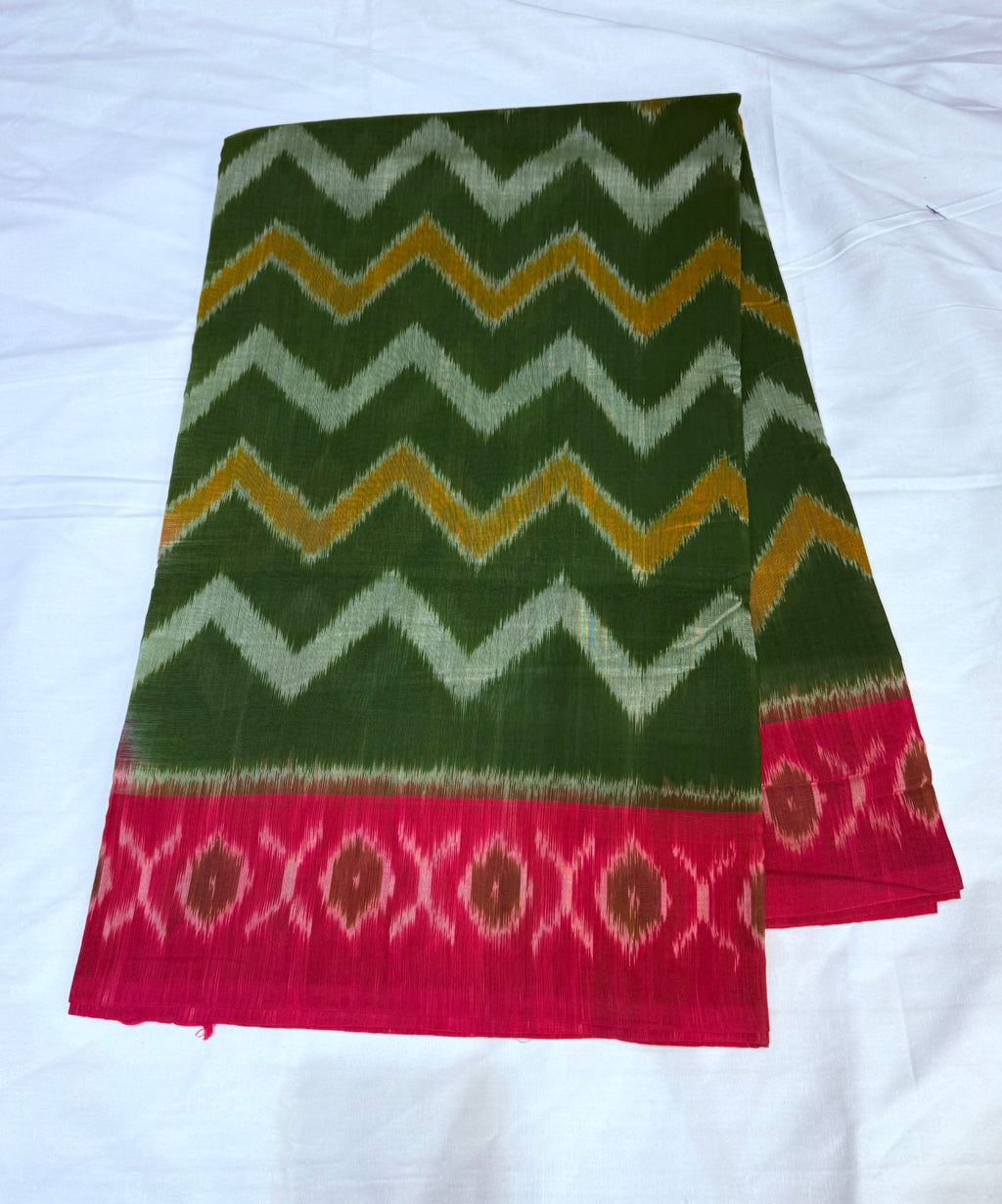 Pochampally Ikkat Cotton Saree