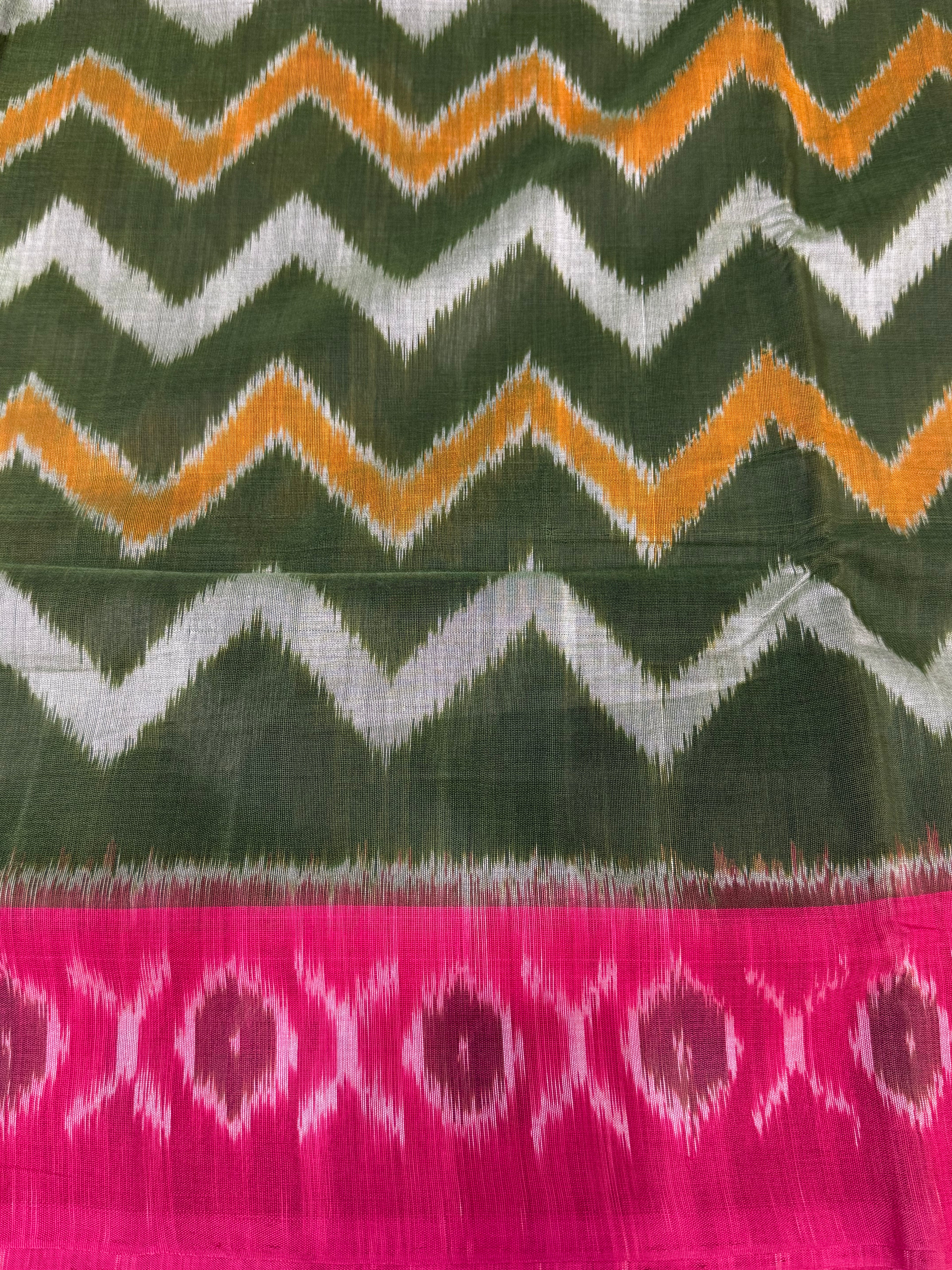Pochampally Ikkat Cotton Saree