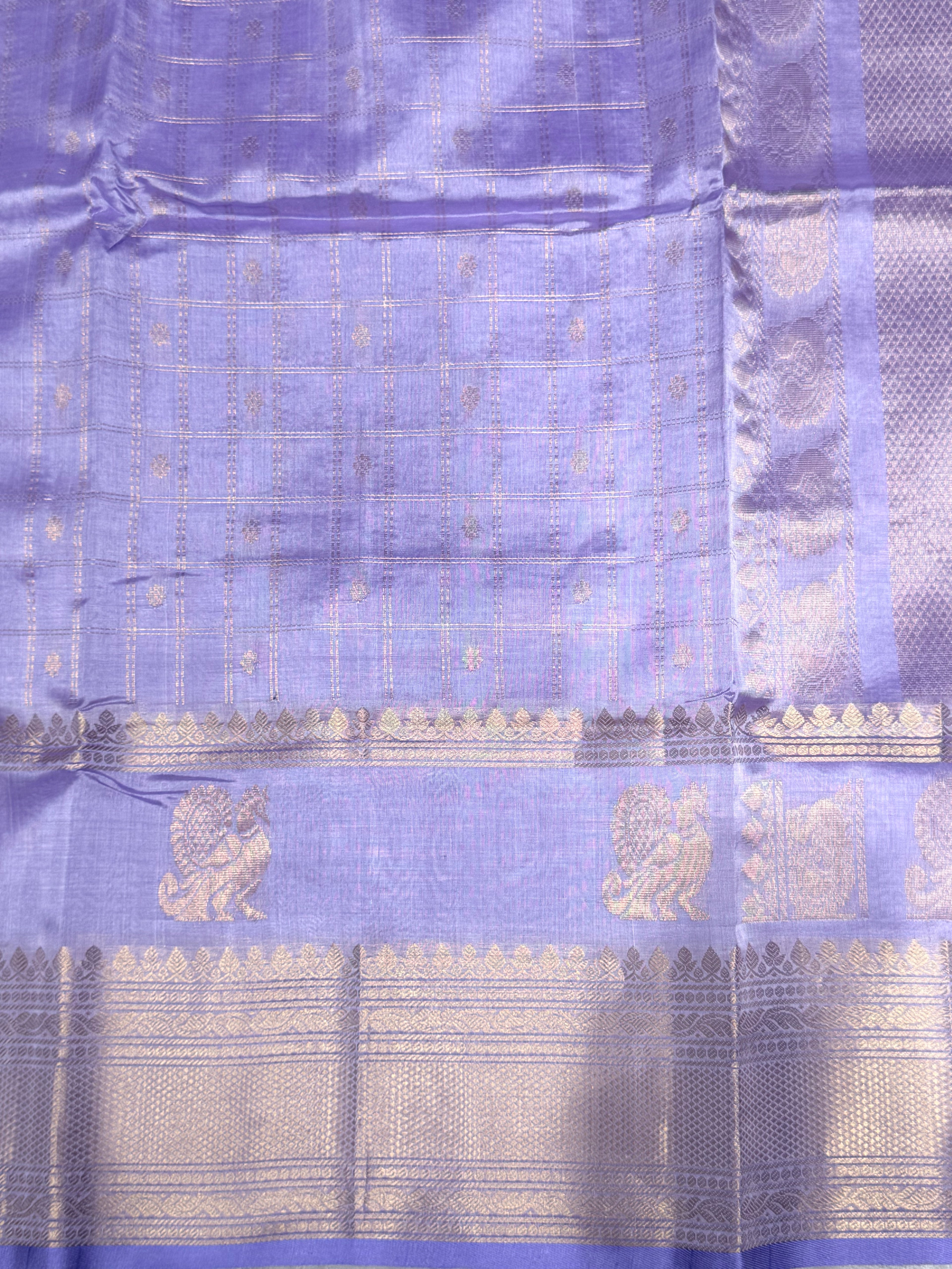 Mangalgiri Pattu Saree (Checks)