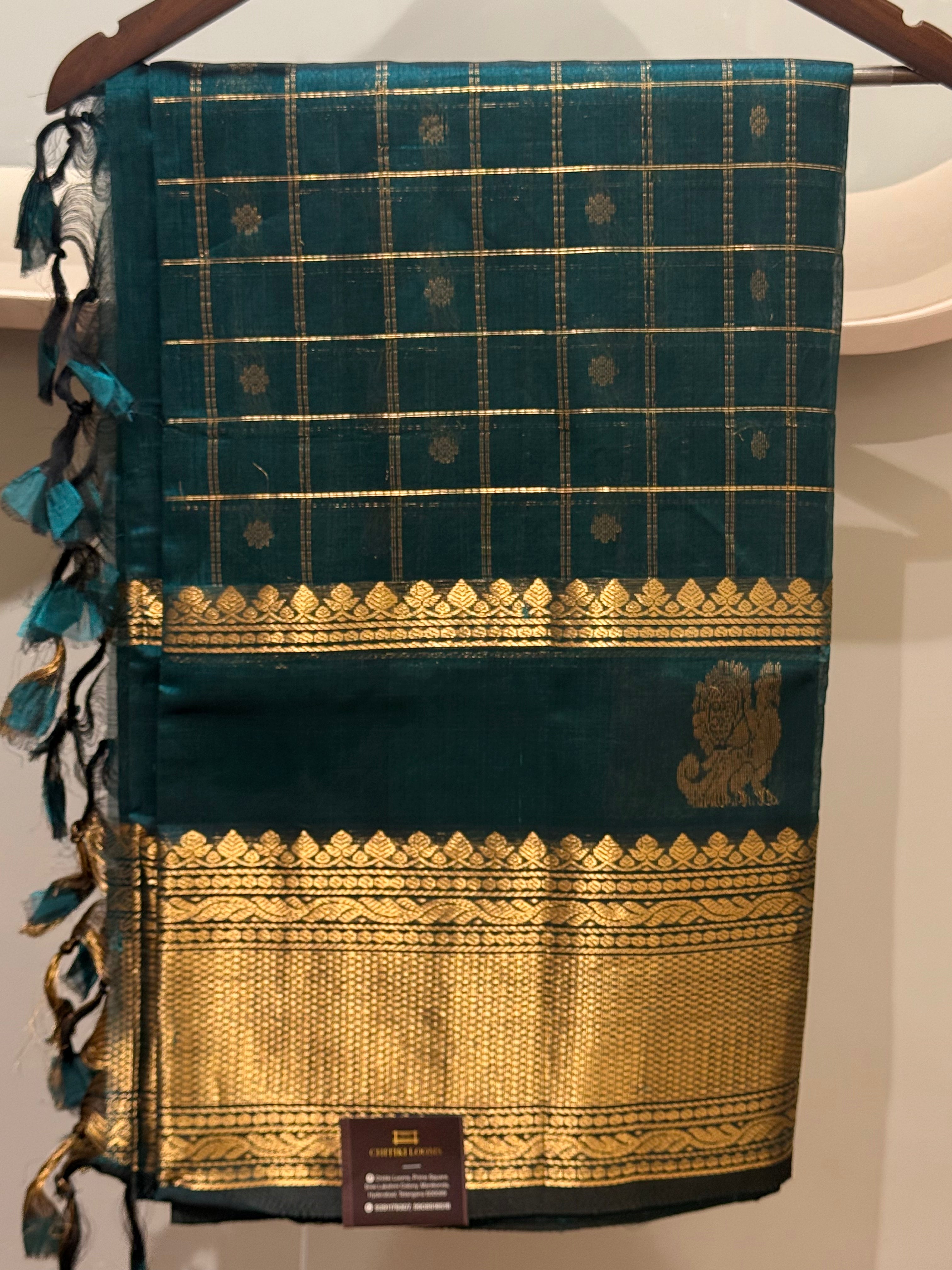 Mangalgiri Pattu Saree (Checks)
