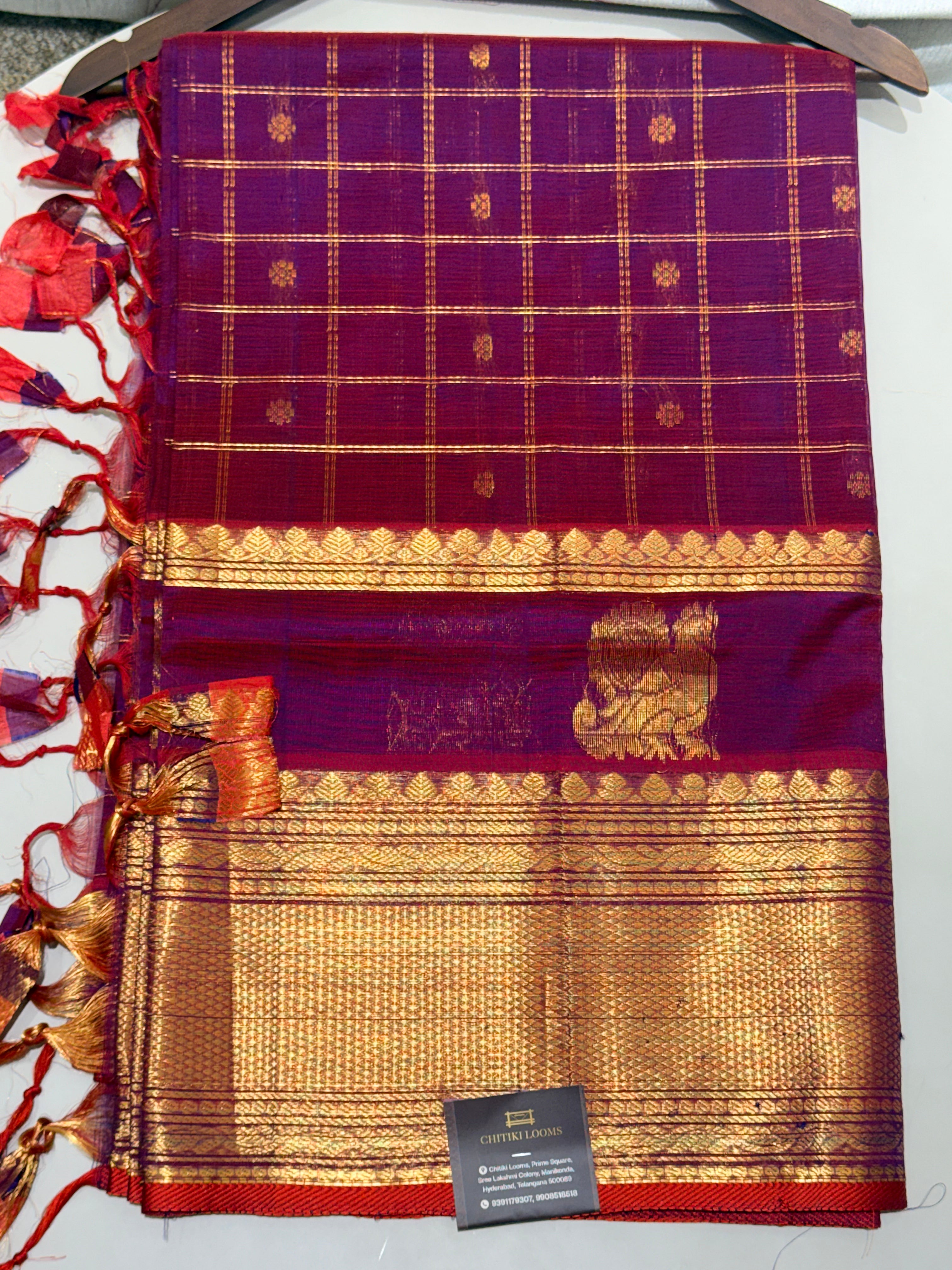 Mangalgiri Pattu Saree (Checks)