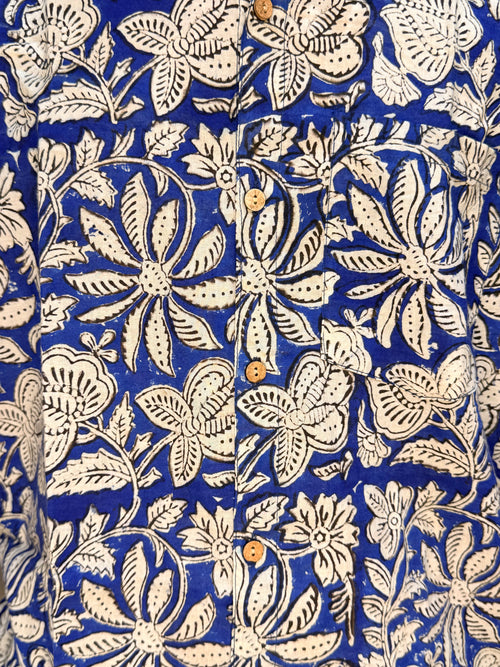Men's Block Print Shirt- L